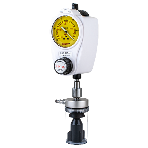 Suction Regulator - 0-760mmHg - Continuous - with Overflow Trap