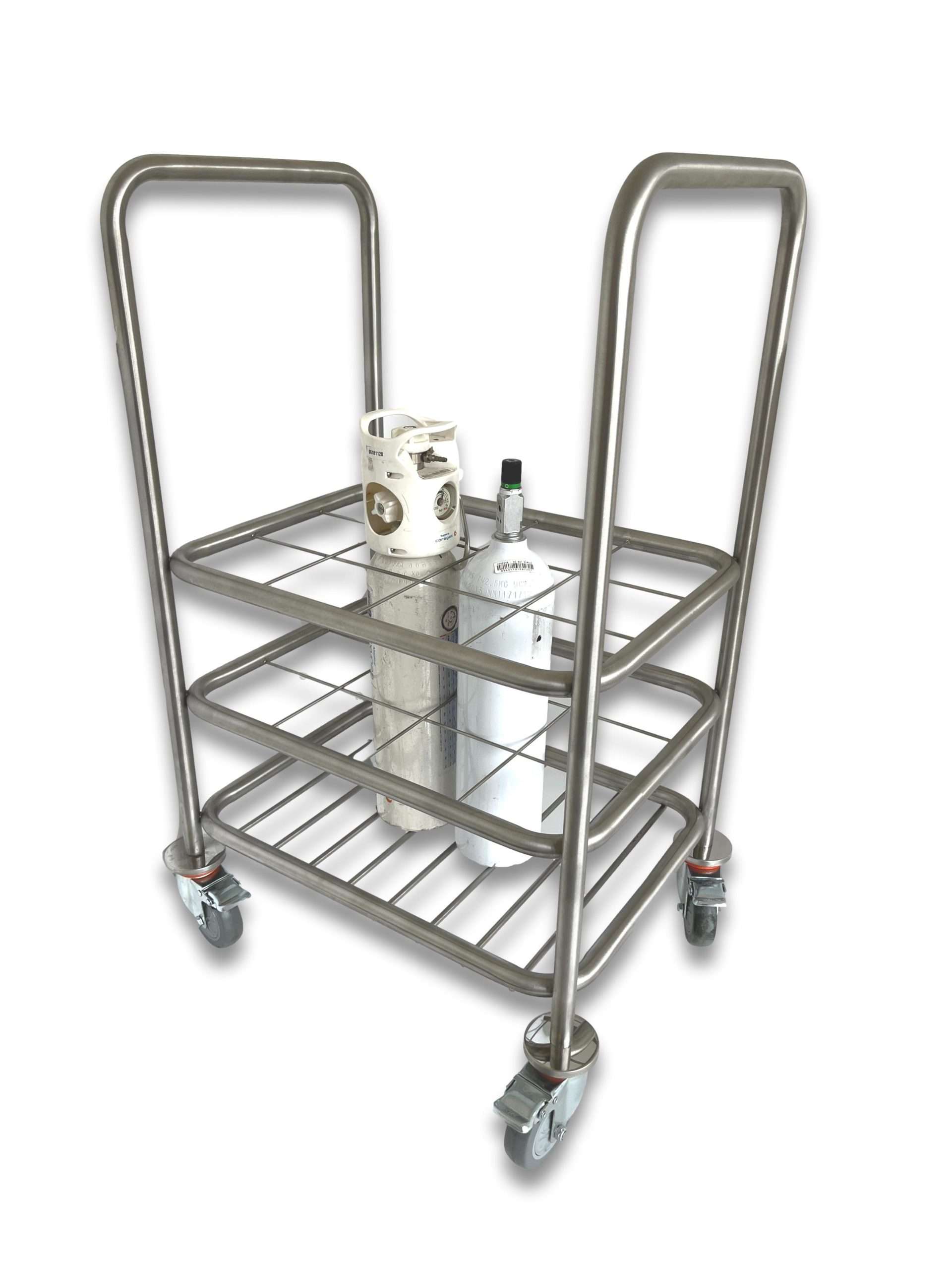 12 C Size Gas Cylinder Trolley Side View 