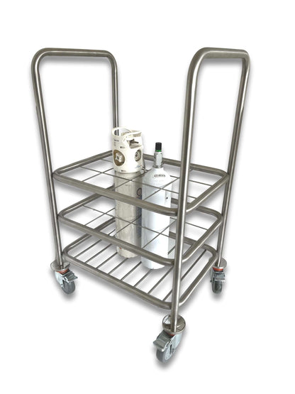 12 C Size Gas Cylinder Trolley Side View 