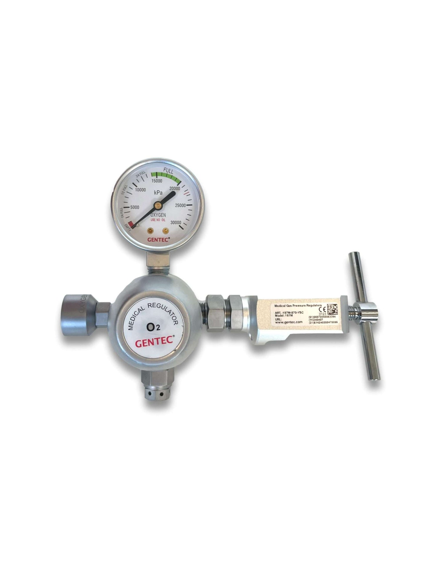 Regulator High Flow Medical Oxygen - Gentec