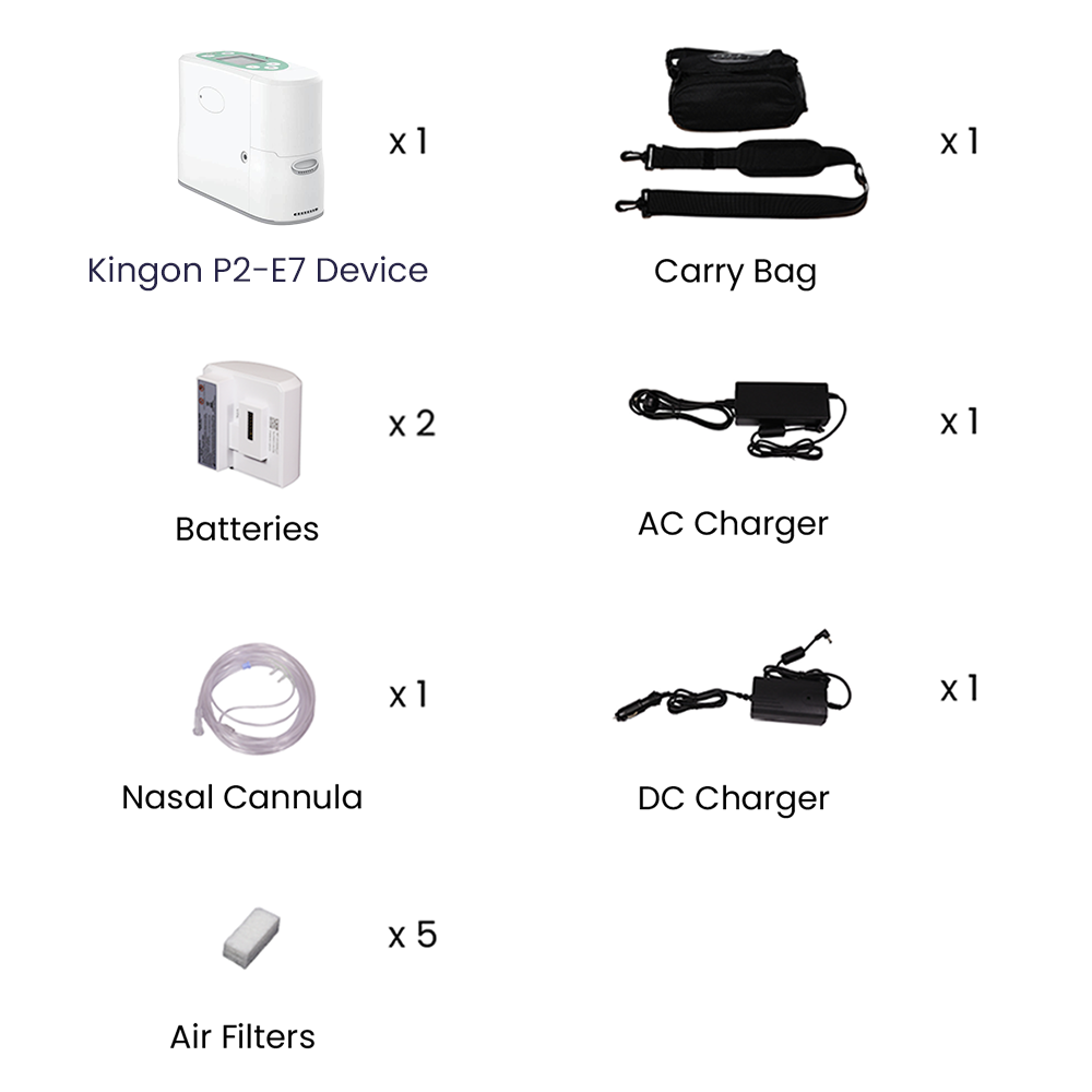 Kingon P2-E7 Portable Oxygen Concentrator