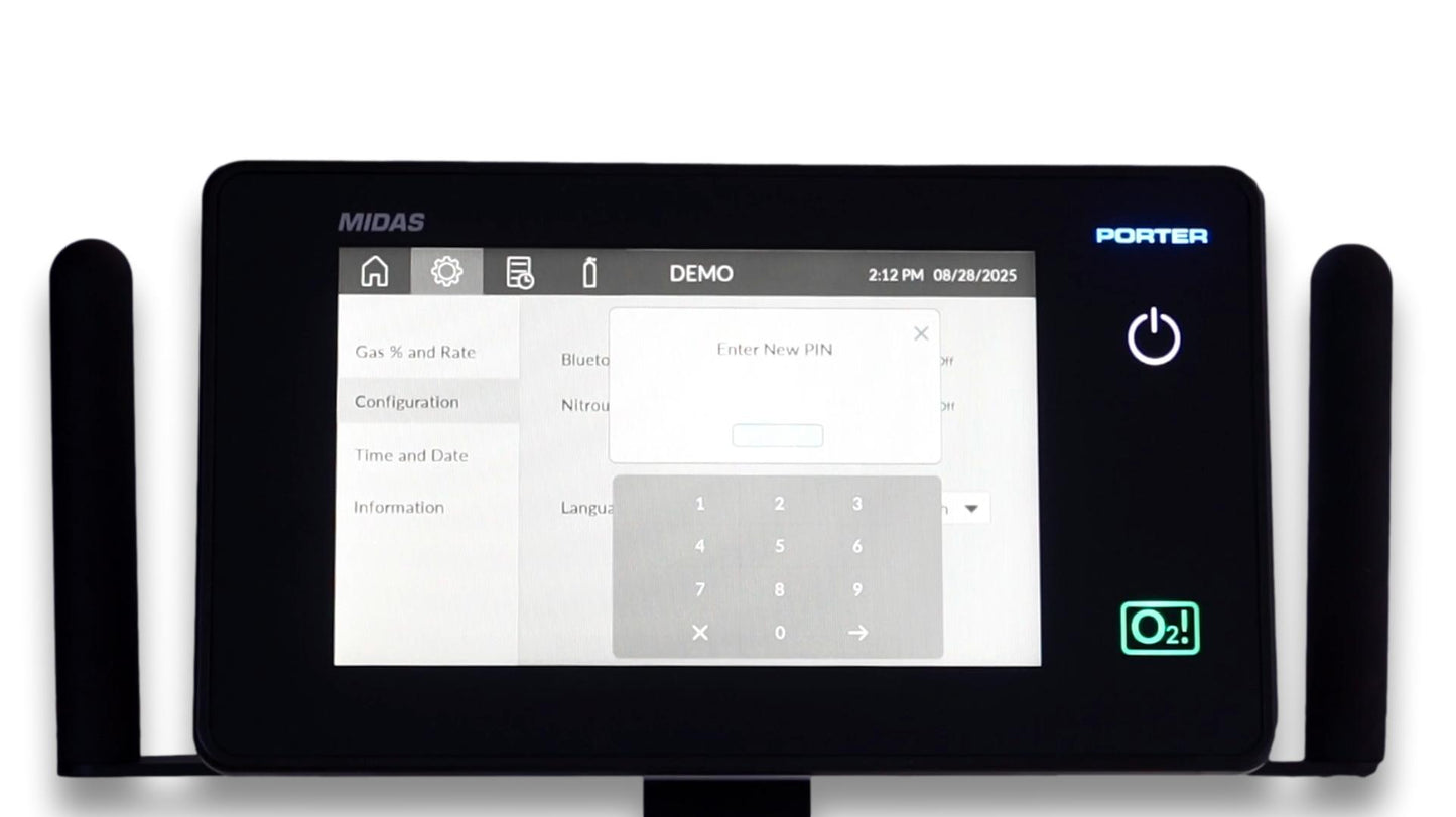 Midas Digital Sedation Flowmeter