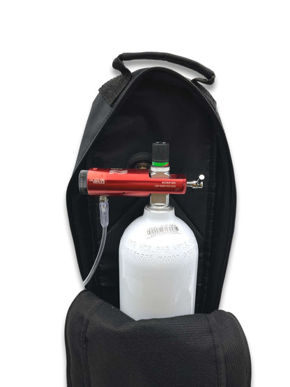Oxygen Cylinder Backpack Front View 