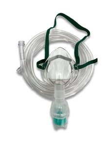 Adult T-Piece Nebuliser Mask with Tubing Front View 