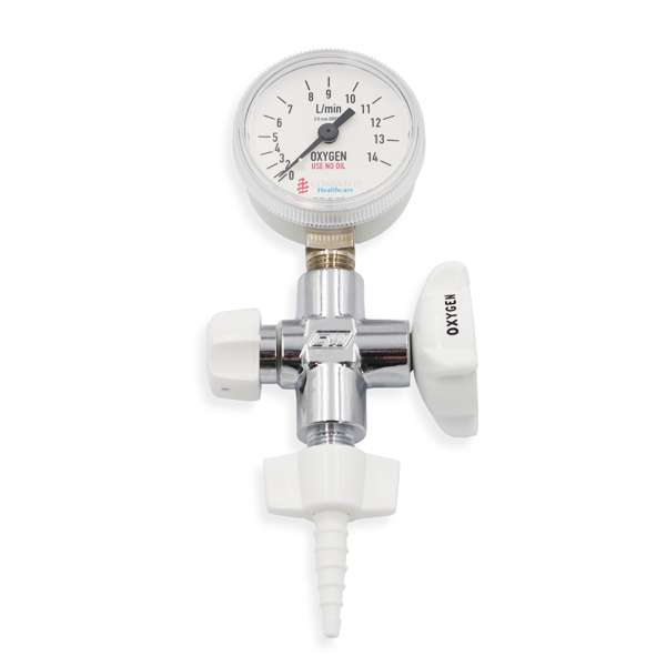 Flowmeter Medical Oxygen - Gauge Style - 0-14 LPM