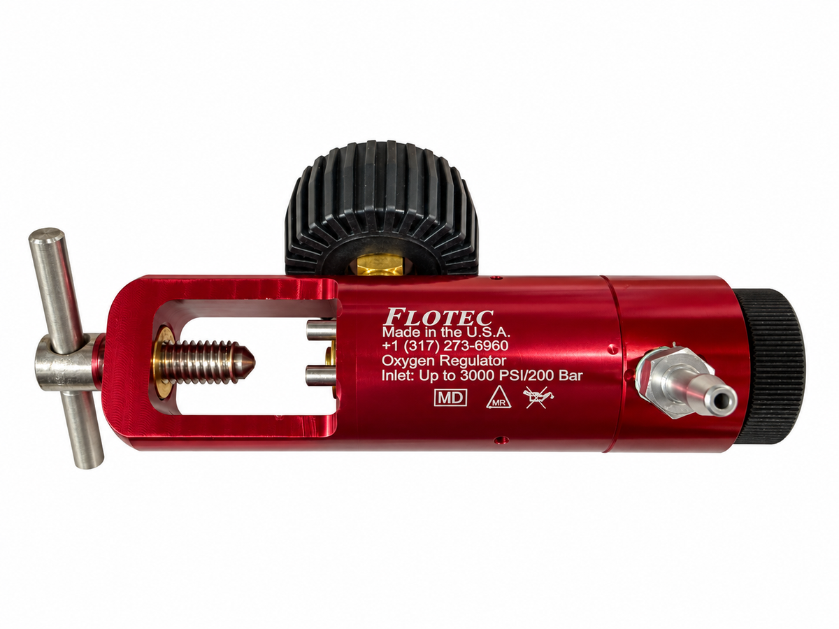 Regulator-Flowmeter 0.25-25 LPM - Medical Oxygen