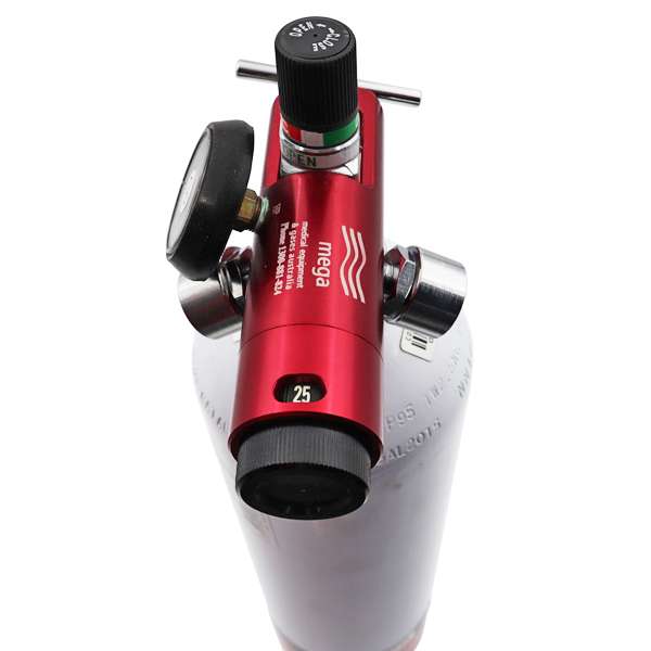 Regulator-Flowmeter 2 Outlets 0.25-25 LPM - Medical Oxygen