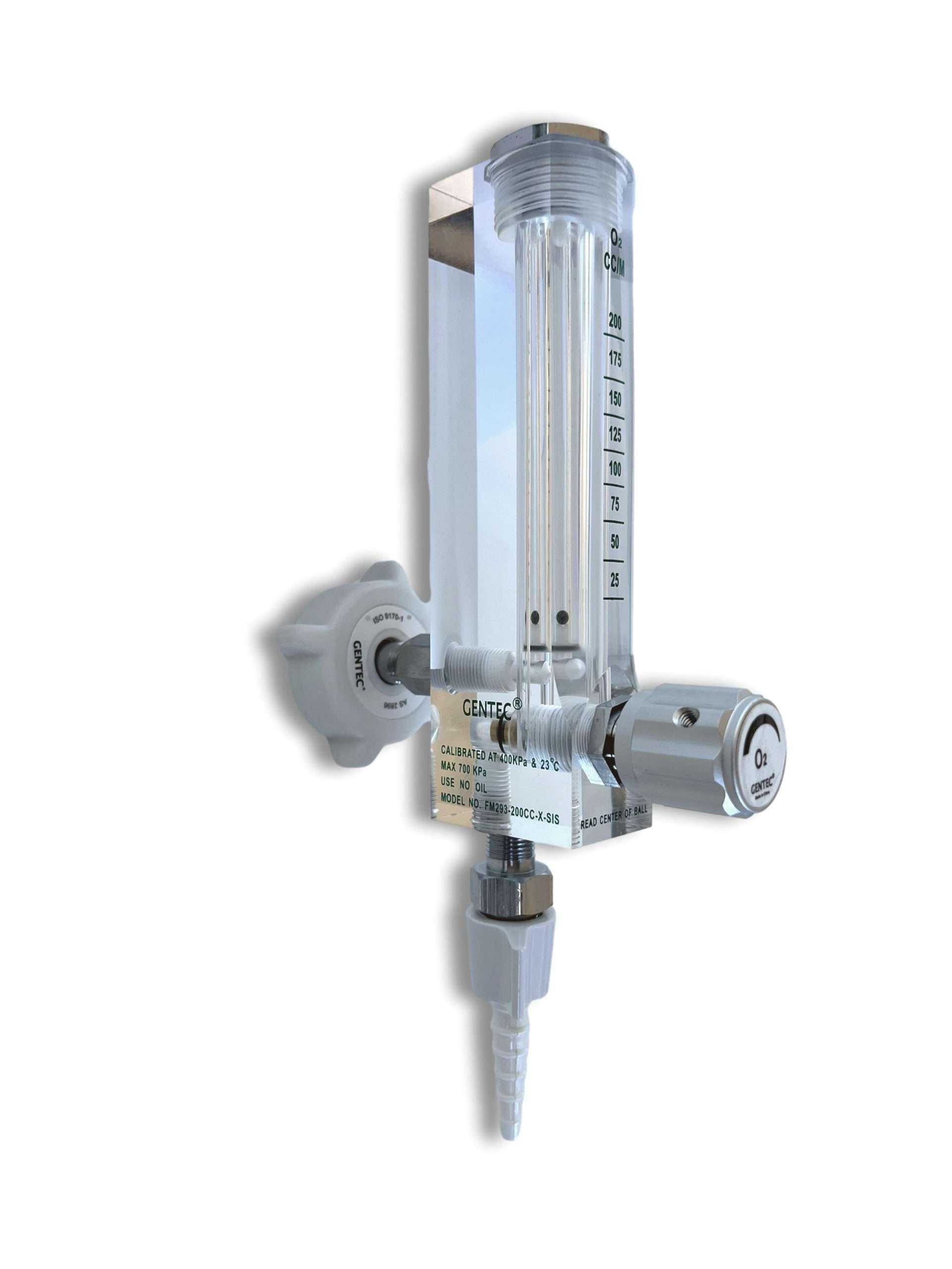 Flowmeter Medical Oxygen - 200 cc/min - Gentec
