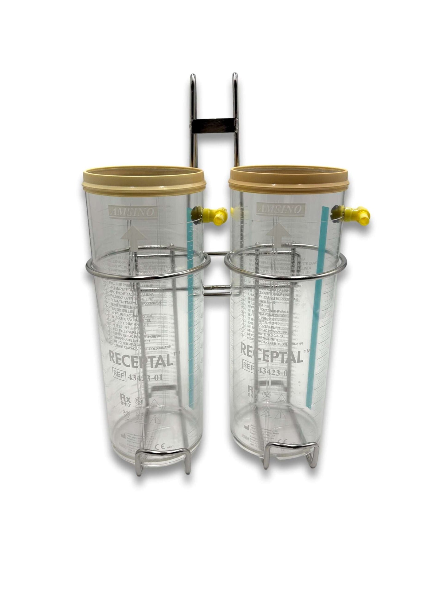 Receptal Suction Canister Wire Holder - Dual Canister