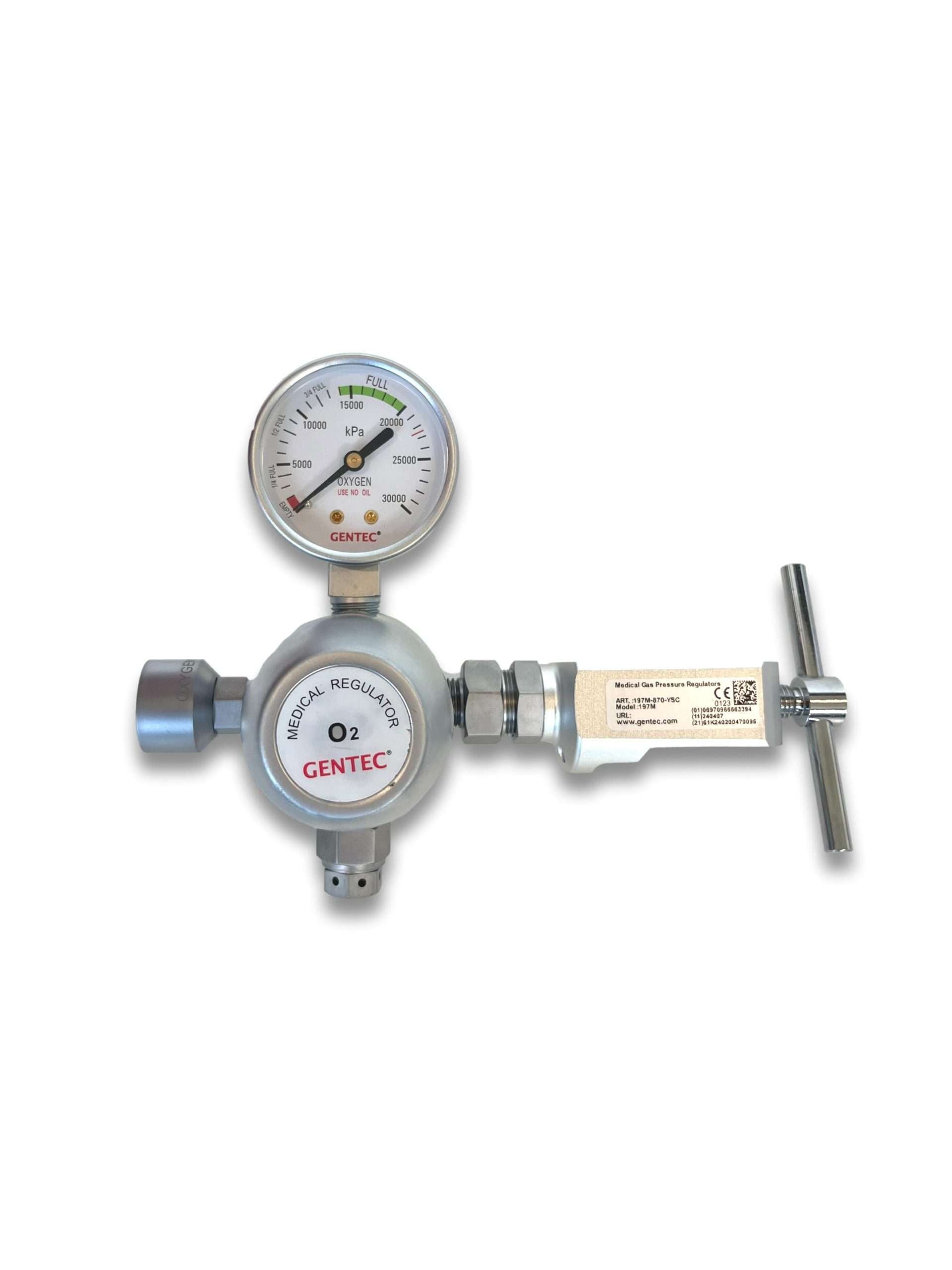 Yoke Fitting Medical Oxygen Aluminium 1/4" NPT image 1