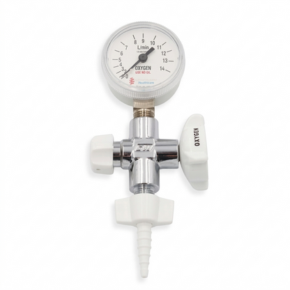 Flowmeter Medical Oxygen - Gauge Style - 0-14 LPM