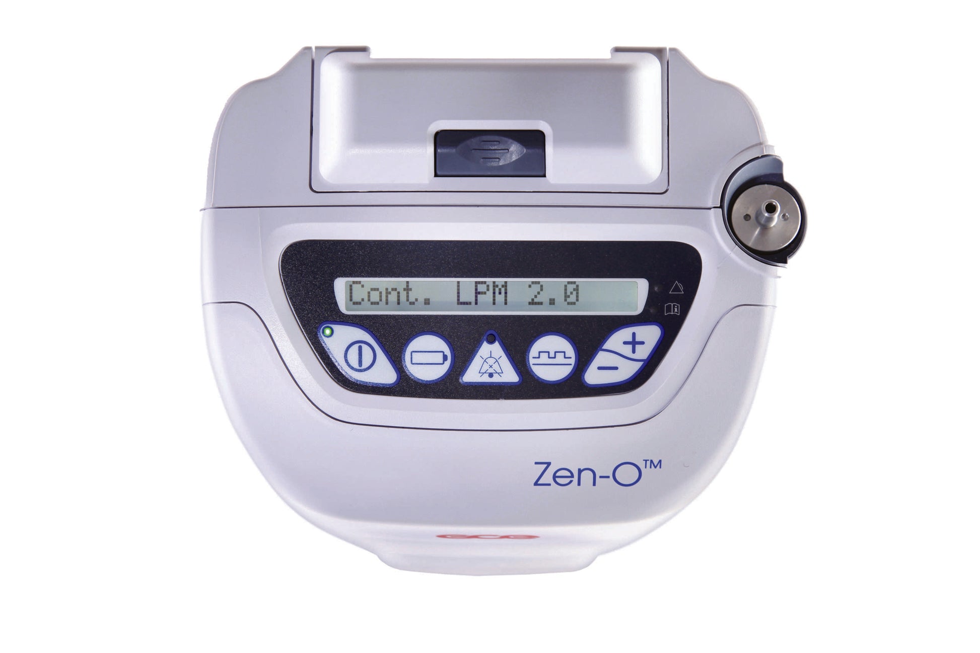 GCE Zen-O portable oxygen concentrator LCD display and button controls