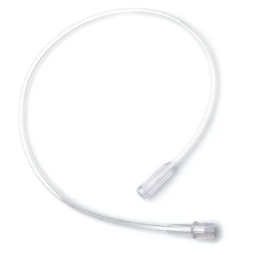 Oxygen concentrator humidifier adapter tubing 55cm with threaded female connector and barbed nipple fitting