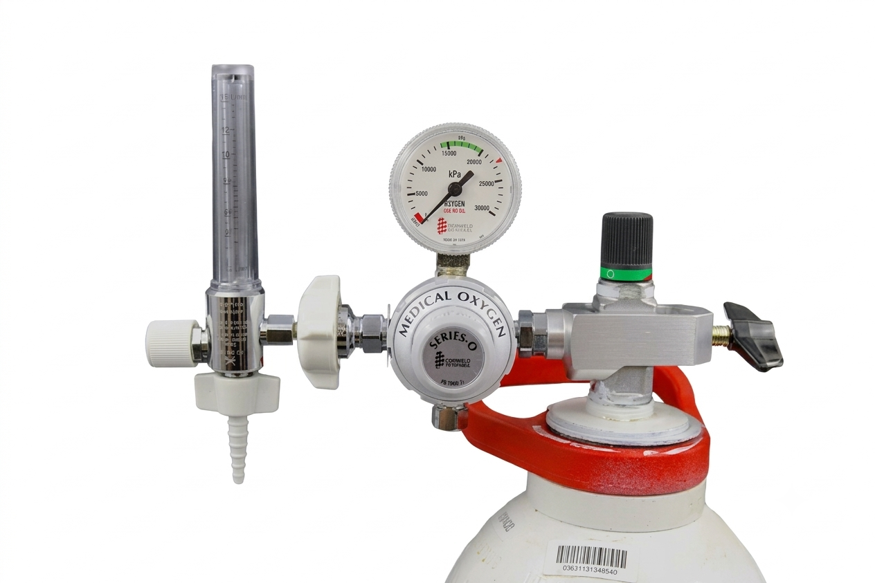 Regulator Series O Medical Oxygen Close View 