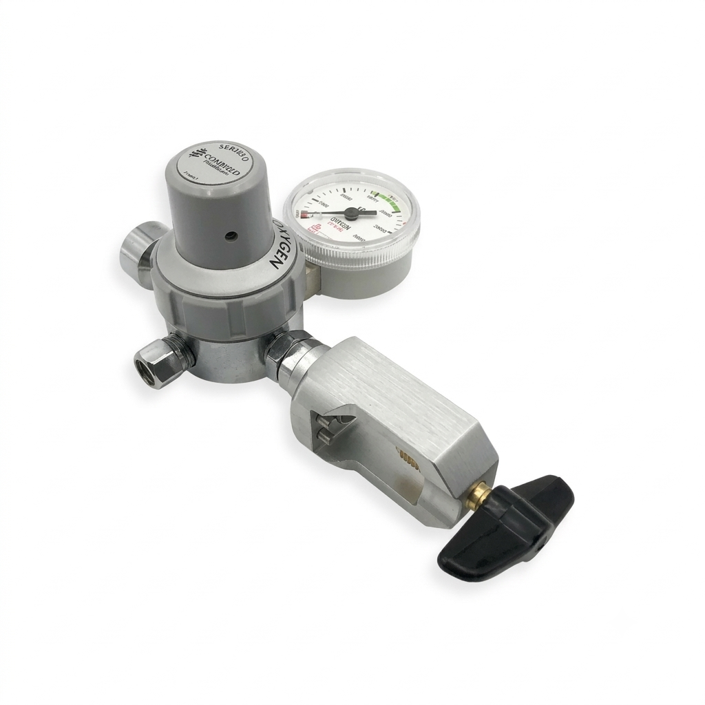 Regulator Series O Medical Oxygen Top View 