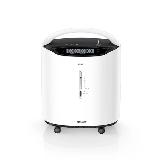 Yuwell 8F-5A 5L stationary oxygen concentrator front view
