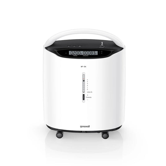 Yuwell 8F-5A 5L stationary oxygen concentrator front view
