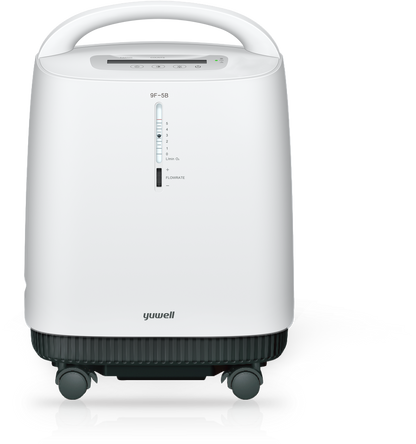 Yuwell 9F-5B Ultra Silence stationary oxygen concentrator side view